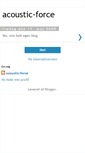 Mobile Screenshot of acoustic-force-lenie.blogspot.com
