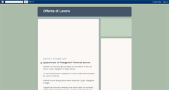 Desktop Screenshot of lavoro-offerte.blogspot.com