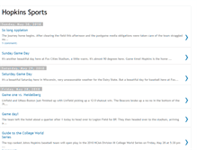 Tablet Screenshot of hopkinssports.blogspot.com