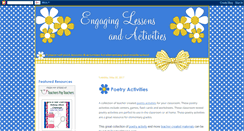 Desktop Screenshot of engaginglessonsandactivities.blogspot.com