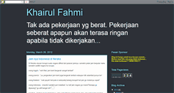 Desktop Screenshot of fahmikhairul.blogspot.com