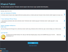 Tablet Screenshot of fahmikhairul.blogspot.com