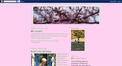 Desktop Screenshot of farrisfamilyupdate.blogspot.com