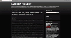 Desktop Screenshot of catedrariquert.blogspot.com