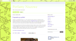 Desktop Screenshot of perfumyniszowe.blogspot.com