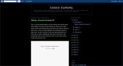 Desktop Screenshot of codex-europa.blogspot.com