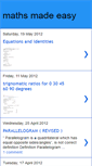 Mobile Screenshot of easymademaths.blogspot.com