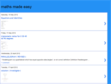 Tablet Screenshot of easymademaths.blogspot.com