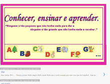 Tablet Screenshot of conhecerensinareaprender.blogspot.com