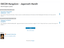Tablet Screenshot of iskconmangalore.blogspot.com