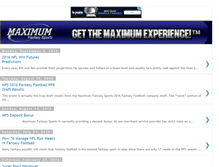 Tablet Screenshot of maximumfantasysports.blogspot.com