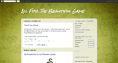 Desktop Screenshot of all4thebeautifulgame.blogspot.com