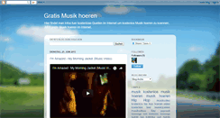 Desktop Screenshot of gratismusikhoeren.blogspot.com
