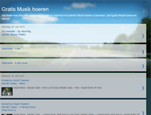 Tablet Screenshot of gratismusikhoeren.blogspot.com