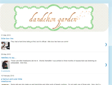 Tablet Screenshot of dandelionsinmygarden.blogspot.com