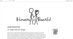 Desktop Screenshot of humanityisbeautiful.blogspot.com