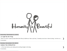 Tablet Screenshot of humanityisbeautiful.blogspot.com