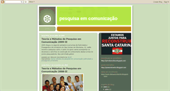 Desktop Screenshot of pesquisaemcomunicacao.blogspot.com