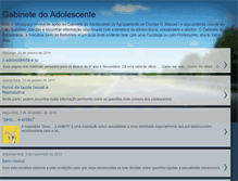 Tablet Screenshot of gabinetedoadolescente.blogspot.com