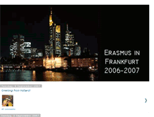 Tablet Screenshot of erasmusinfrankfurt.blogspot.com