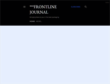 Tablet Screenshot of frontlinejournalbits.blogspot.com