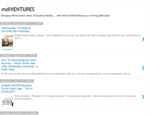 Tablet Screenshot of mdiventures.blogspot.com
