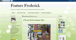 Desktop Screenshot of featurefrederick.blogspot.com