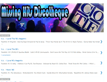 Tablet Screenshot of missing-hits-discotheque.blogspot.com