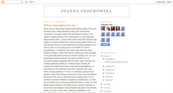 Desktop Screenshot of joannagrochowska.blogspot.com