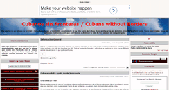 Desktop Screenshot of cubanosinfronteras.blogspot.com