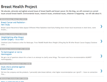 Tablet Screenshot of breasthealthproject.blogspot.com