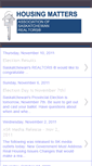 Mobile Screenshot of housingmatterssaskatchewan.blogspot.com