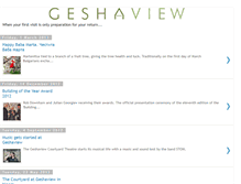 Tablet Screenshot of geshaview.blogspot.com