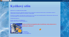 Desktop Screenshot of kyslikovysifon.blogspot.com