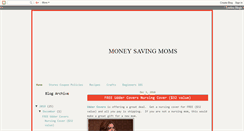 Desktop Screenshot of moneysavingmoms.blogspot.com