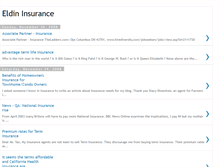 Tablet Screenshot of eldininsurance.blogspot.com