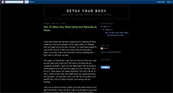 Desktop Screenshot of detoxyourbodytoday.blogspot.com