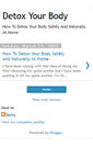 Mobile Screenshot of detoxyourbodytoday.blogspot.com