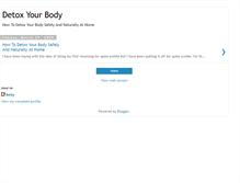 Tablet Screenshot of detoxyourbodytoday.blogspot.com