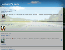 Tablet Screenshot of honeydewdairy.blogspot.com