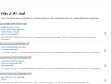Tablet Screenshot of hitsamillion.blogspot.com
