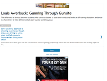 Tablet Screenshot of louisawerbuckgunningthroughgunsite.blogspot.com