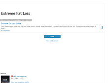 Tablet Screenshot of extreme-fat-loss.blogspot.com