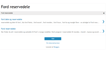 Tablet Screenshot of ford-reservedele.blogspot.com