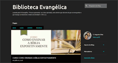 Desktop Screenshot of bibliotecaevangelica.blogspot.com