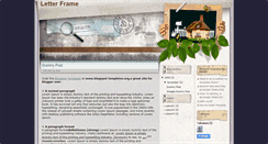 Desktop Screenshot of letterframe-bt.blogspot.com