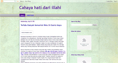 Desktop Screenshot of cahayahatidariilahi.blogspot.com