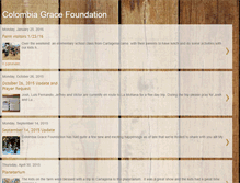 Tablet Screenshot of colombiagracefoundation.blogspot.com