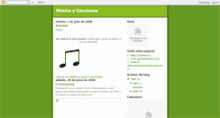 Desktop Screenshot of musicasonidos.blogspot.com