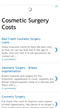 Mobile Screenshot of cosmetic-surgery-costs.blogspot.com